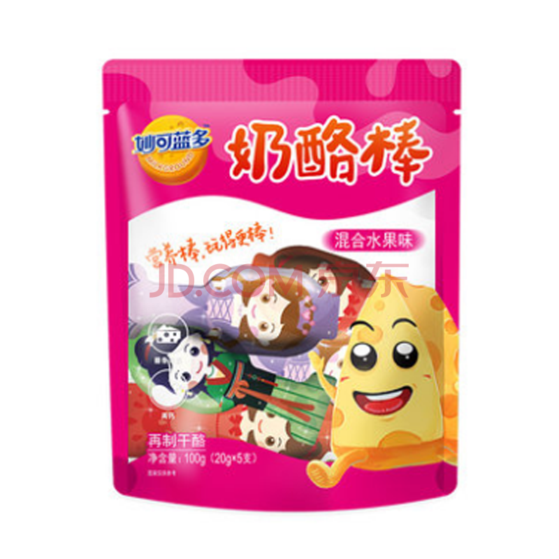 妙可蓝多混合水果味奶酪棒100g/袋(日期随机)