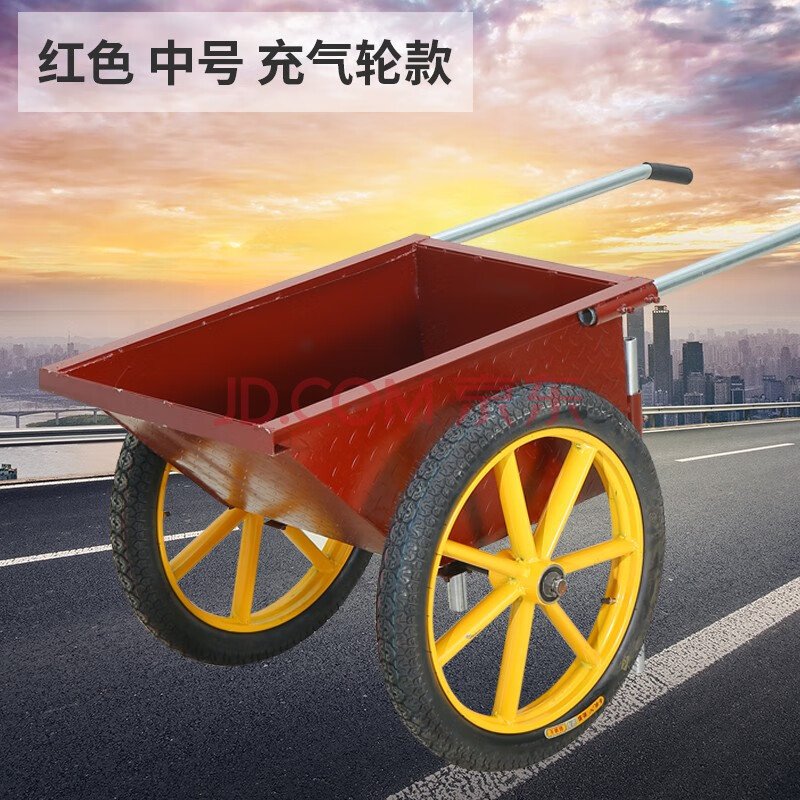 建筑工地用人力手推车加厚劳动车翻斗车家用车工程车水泥车环卫车