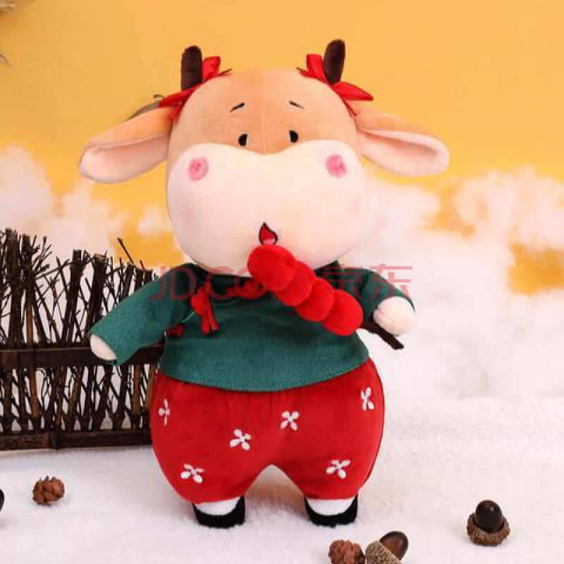 牛年吉祥物可爱毛绒玩具压床娃娃情侣玩偶一对牛公仔生日礼物布女