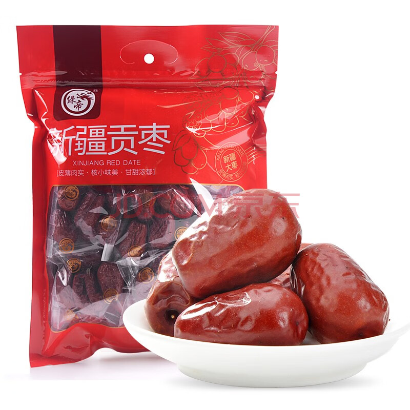 绿帝 红枣 和田大枣 新疆贡枣450g 煲汤泡水独立小包装