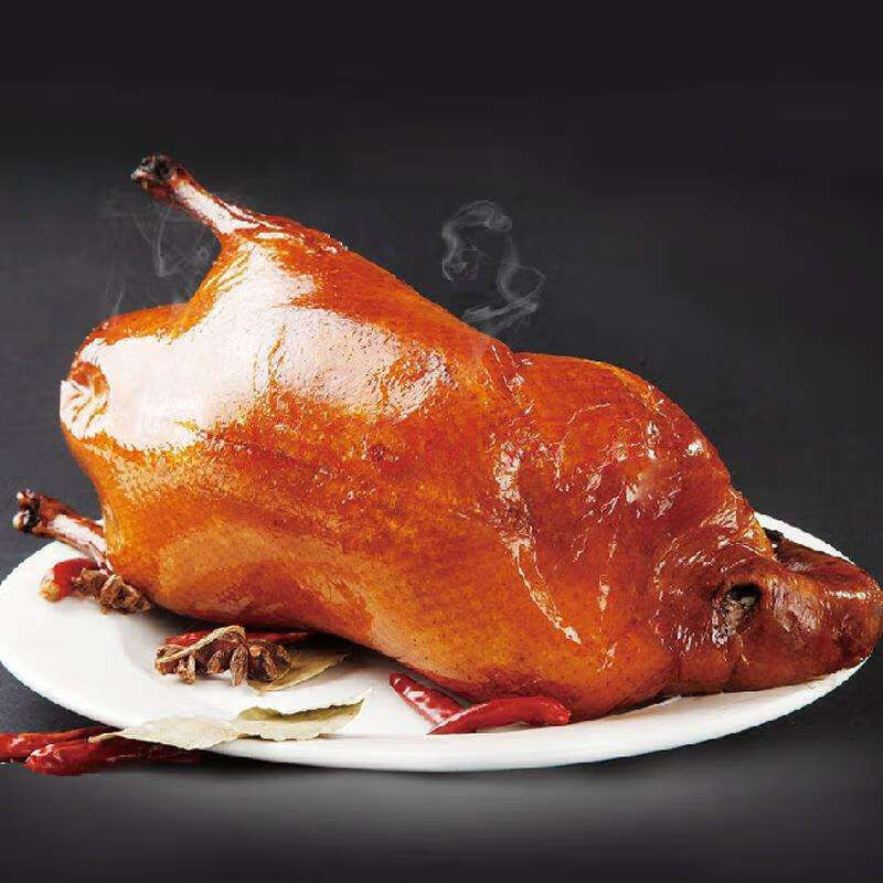 老南京水西门盐水鸭咸水鸭脆皮烤鸭整只即食带卤真空礼盒 半只750g