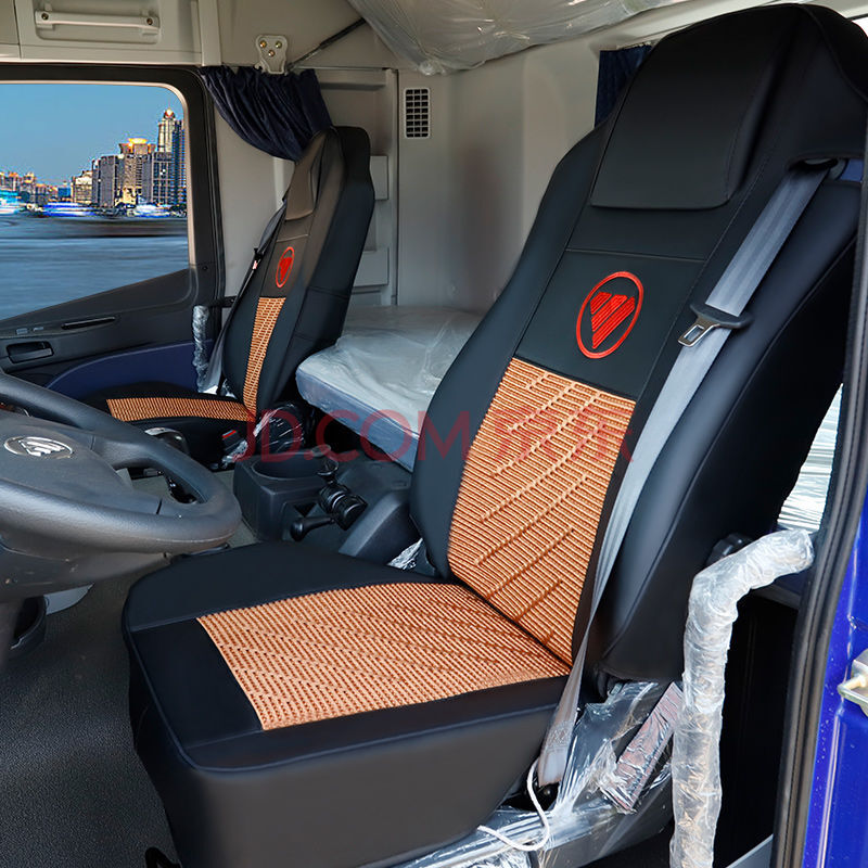 福田戴姆勒欧曼est gtl座套超能版etx货车装饰四季专用全包围坐垫 黑