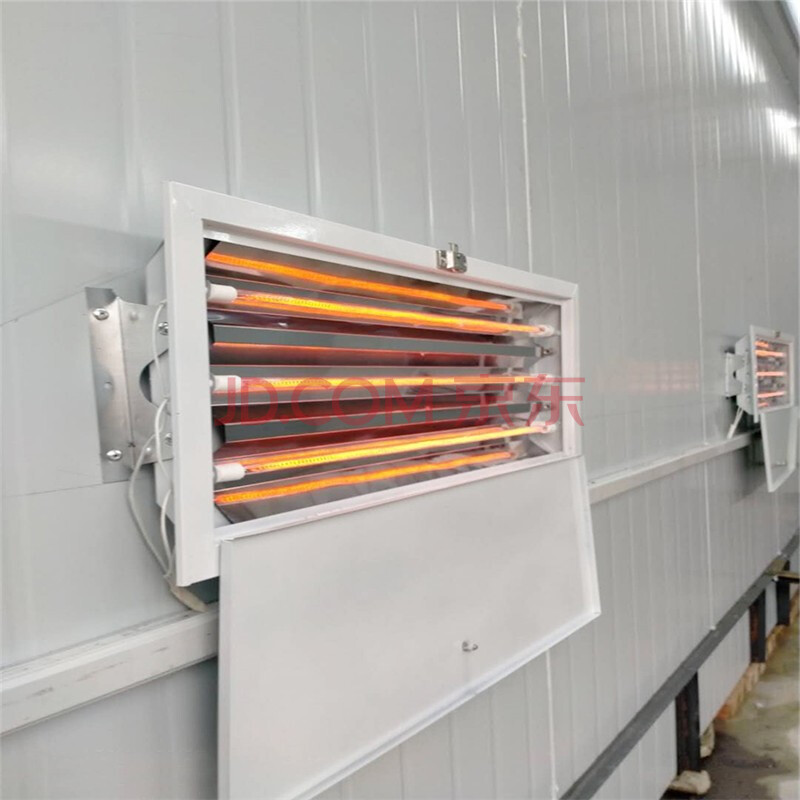 烤漆房烤灯汽车烤漆灯三管高温喷塑电加热管带盖家具烘干
