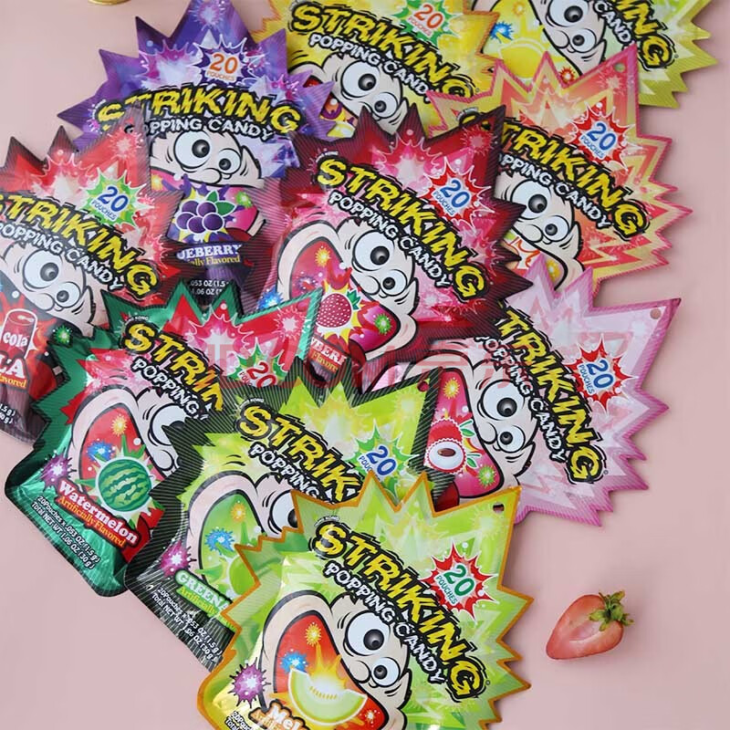 striking索劲跳跳糖爆炸糖儿童小零食8090后怀旧乐趣糖果 芒果味2袋