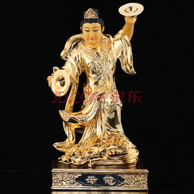 行天宫铜鎏金风雨雷电神像风神雨伯雷公电母雷震子道教神像供奉摆件