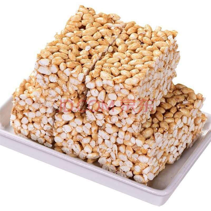 米花糖爆米花传统特色小吃零食红糖味米花糖休闲小零食7080后零食 大