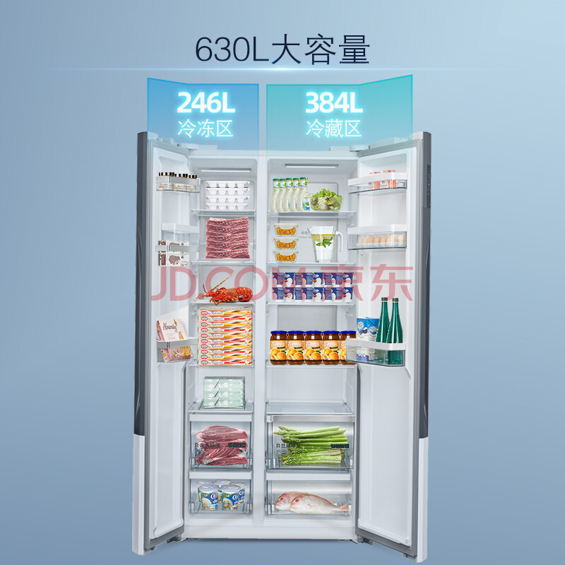 求真-西门子630升冰箱BCD-630W(KX63EA20TI)怎么样容量差？真实实测详情分享 首页 第4张
