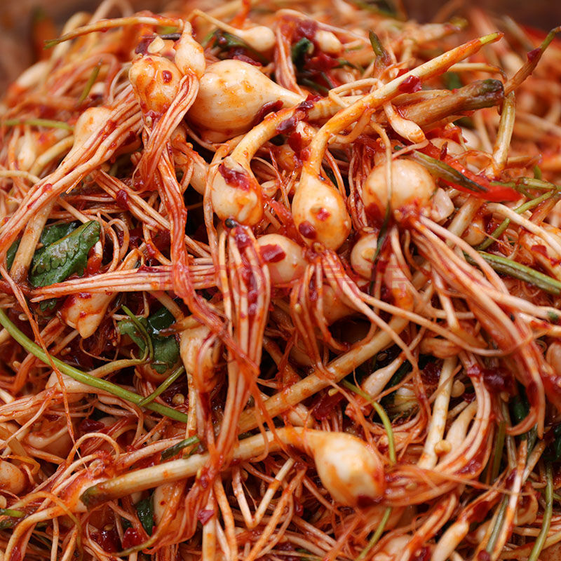 250g东北延边朝鲜族野生小根蒜韩式泡菜咸菜批发下饭菜小头蒜 1袋朝鲜