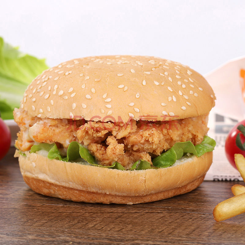 香辣鸡腿堡早餐儿童零食汉堡包鸡肉微波加热即食面包奥尔良鸡腿堡