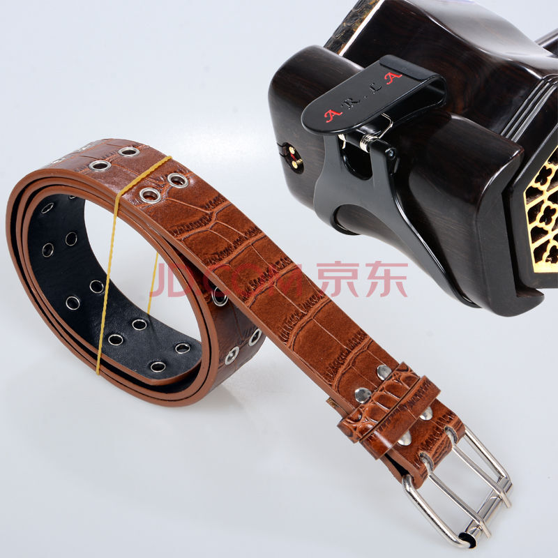 la】【二胡腰托】【二胡腰带】 阿尔发站立演奏二胡琴托配件 咖啡色