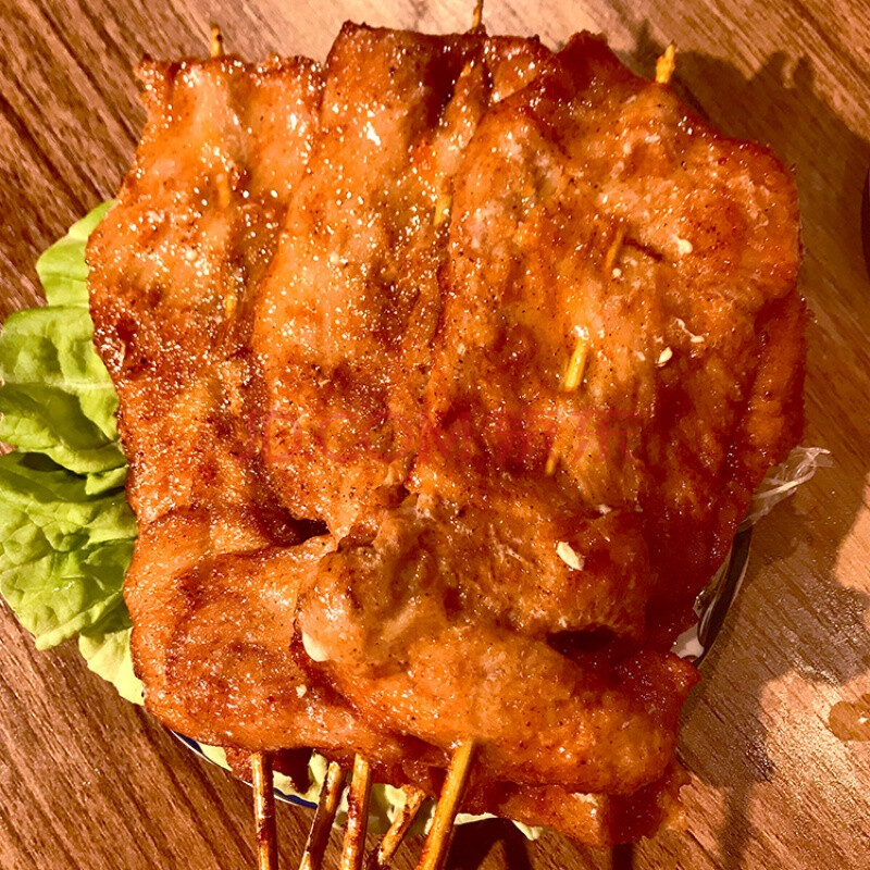 里脊肉串 家用新鲜冷冻大串铁板里脊肉片商用油炸烧烤20串 60串【图片