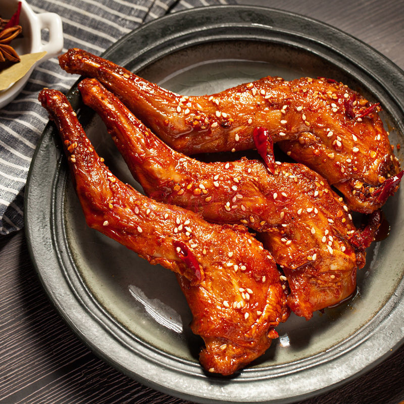 棠鲜生麻辣兔腿兔头四川特产自贡冷吃兔零食小吃五香兔腿香辣手撕兔香