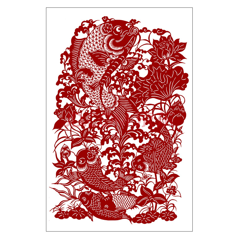 图窗花剪纸图样打印底稿中国风花鸟手工刻纸素材练习图案 底稿尺寸:42