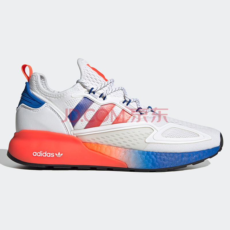 阿迪达斯adidas三叶草zx2kboost男女爆米花经典运动休闲跑步鞋fv9993