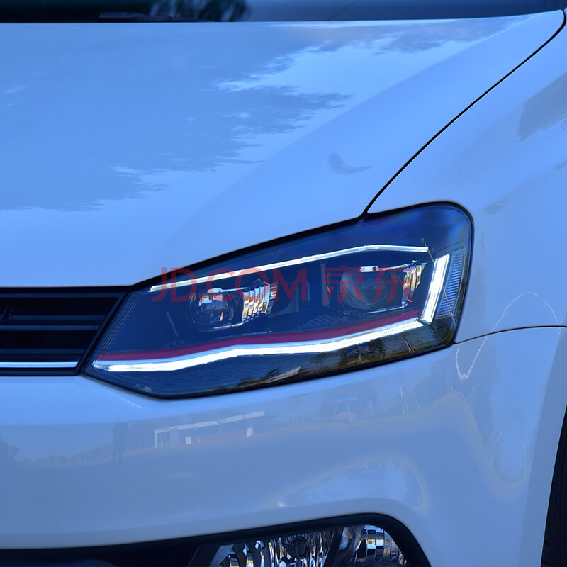 用于大众新波罗大灯总成12-19款polo改装led大灯日行灯流水转向 11-18