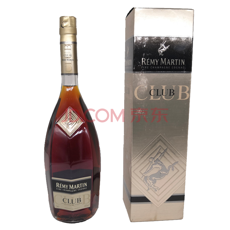 12瓶 人头马角马club 1000ml干邑白兰地 40度 法国洋酒【金槌】