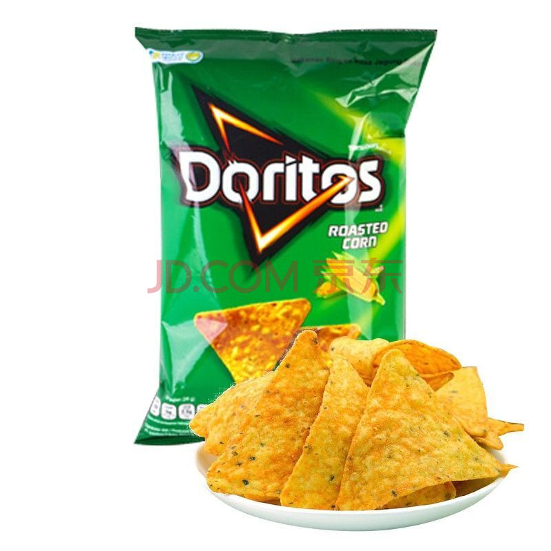 印尼进口多力多滋doritos玉米片超浓芝士烧烤味蘸酱薯片网红膨化