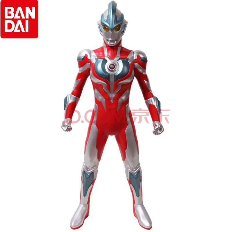 大号发声发光人偶儿童玩具 男孩礼物 45厘米银河奥特曼声光人偶