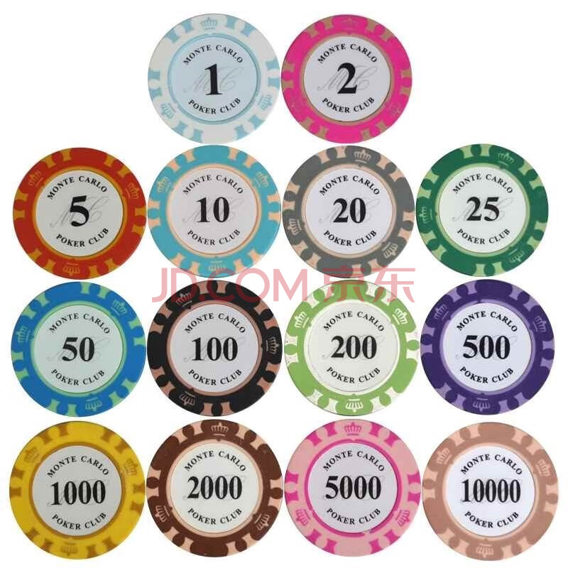 牌子赌场筹码筹码币耐折麻将码筹码币澳门棋牌塑料卡片五元面值 面值5