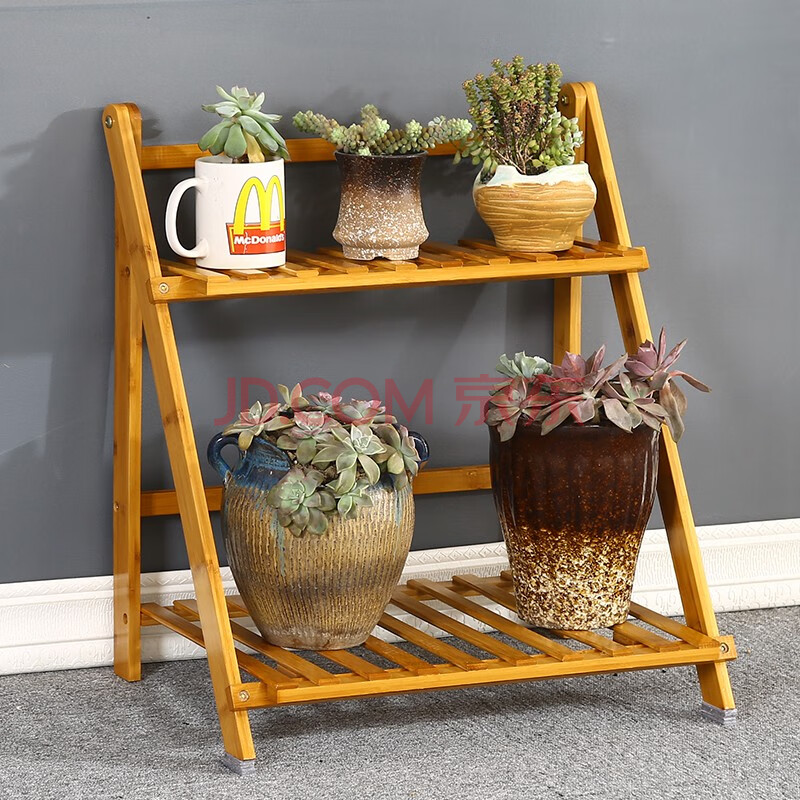 50长两层折叠花架【图片 价格 品牌 报价】-京东