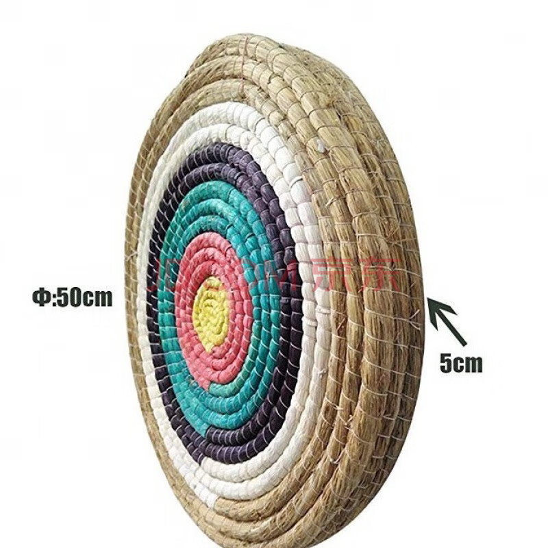 仿古代草靶箭靶弓箭射击靶子靶架草编制品箭馆专用道具飞镖靶50cm
