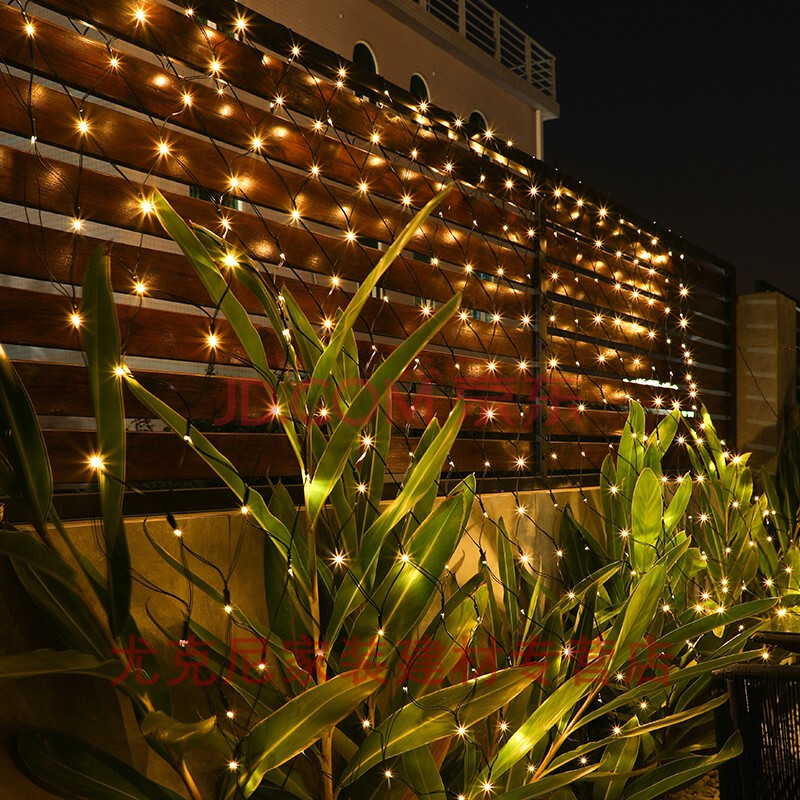 花园布置阳台装饰串灯led彩灯别墅小灯小院院子围栏灯户外家用栏杆灯