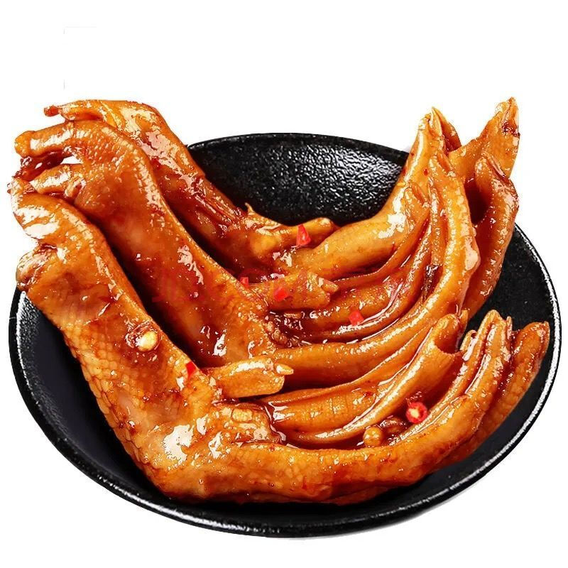 香辣卤味鸭掌黑鸭味泡鸭爪休闲麻辣休闲零食批发即食 黑鸭味20包(划算