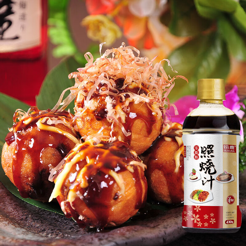 日式铃鹿照烧汁日本料理国产叉烧酱汁鸡排烧烤调料汁430g 430g照烧汁