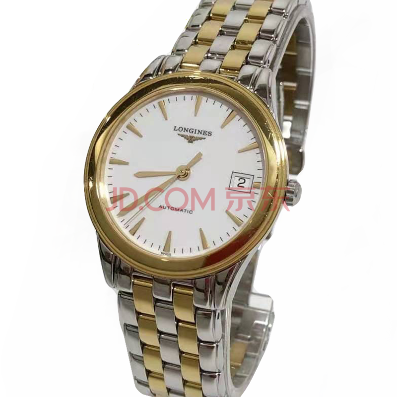 5新】浪琴longines优雅军旗系列双色镀金自动机械表男表