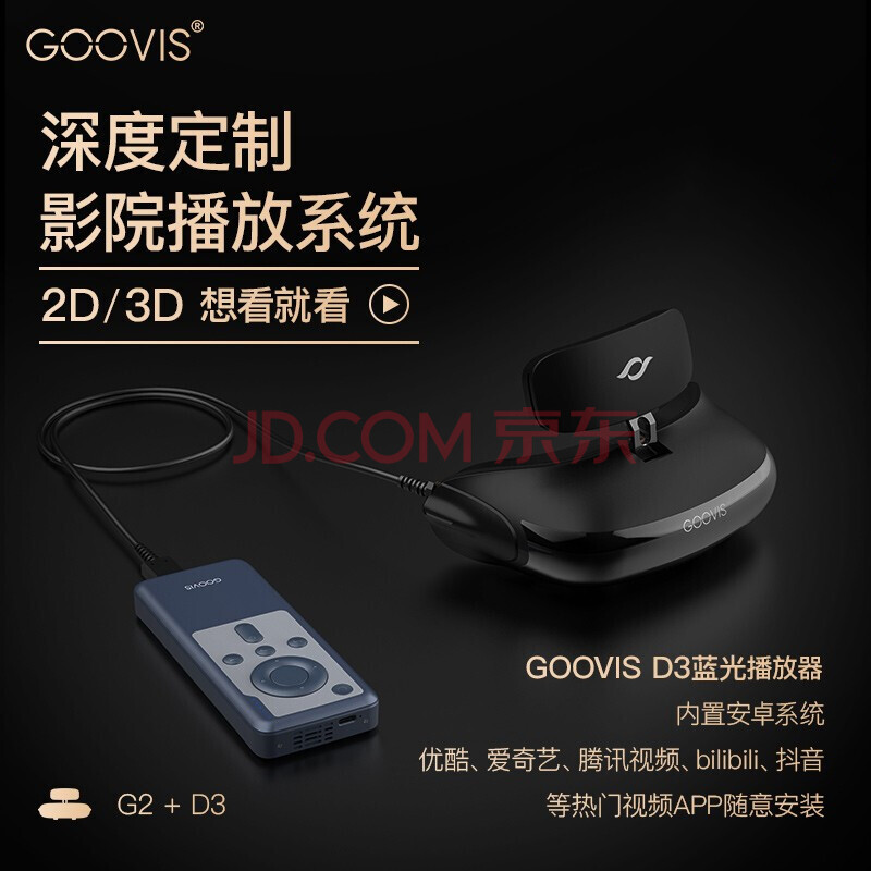 对比分析酷睿视（GOOVIS）G2-X +D3 高清头戴影院 头戴显示器 非VR眼镜一体机 品牌评测 第3张