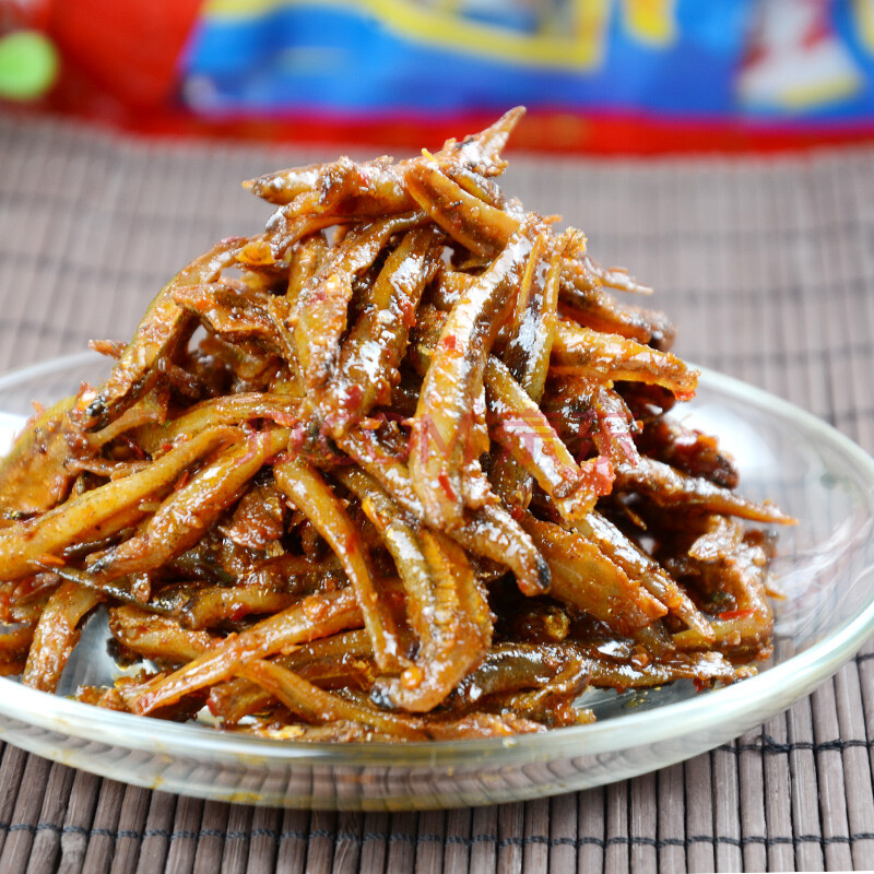 疯抢湖南特产岳阳平江 李辉毛毛鱼香辣网红手撕干 零食小吃 380克礼包