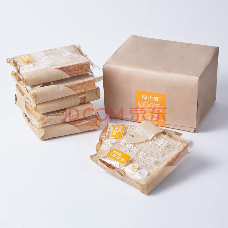 泡小燕面包蔗糖粗粮杂粮早餐下午茶休闲零食吐司片600g 2袋