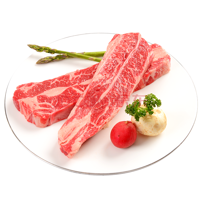 【第二件半折】主派 美国choice级雪花牛小排去骨原切谷饲牛排新鲜