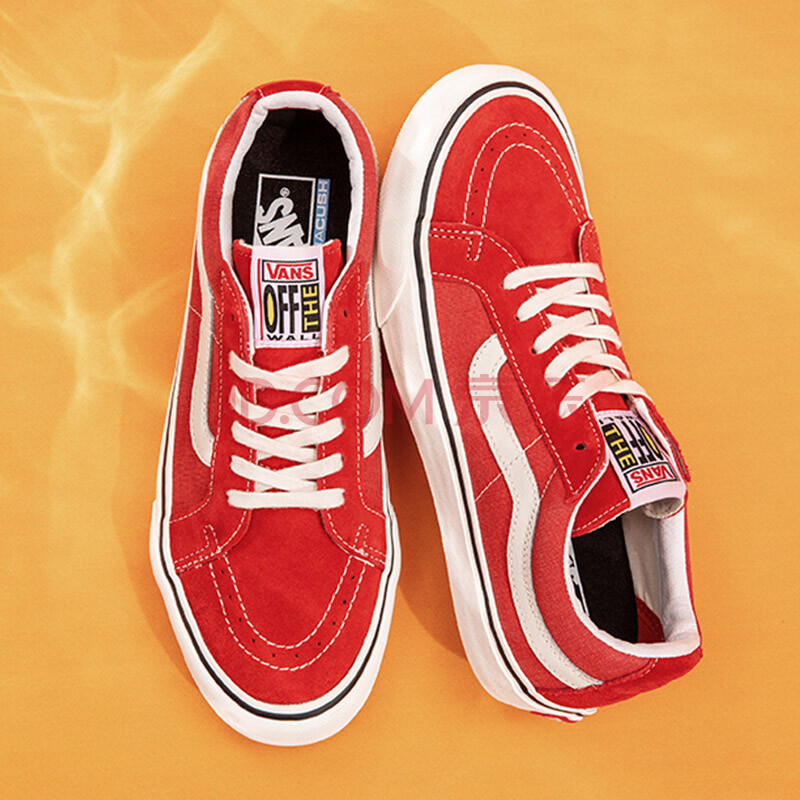vans范斯官方 红色男鞋女鞋低帮板鞋运动鞋 红色 41