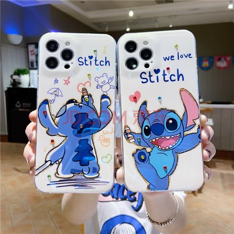 背影史迪仔 蓝光点钻 苹果11pro max 6