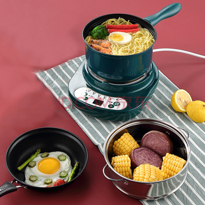 网红电锅单人 电煮锅分体式小型小火锅多功能宿舍学生锅迷你煮面小