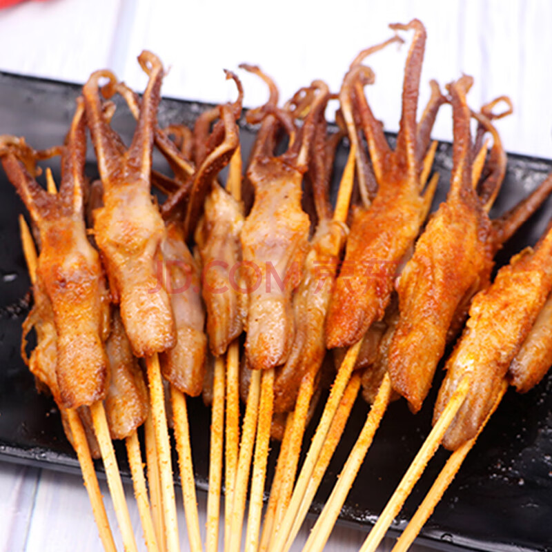 手把鸭舌串烧烤油炸bbq食材冷冻半成品网红手把串50串/包 鸭舌串50串