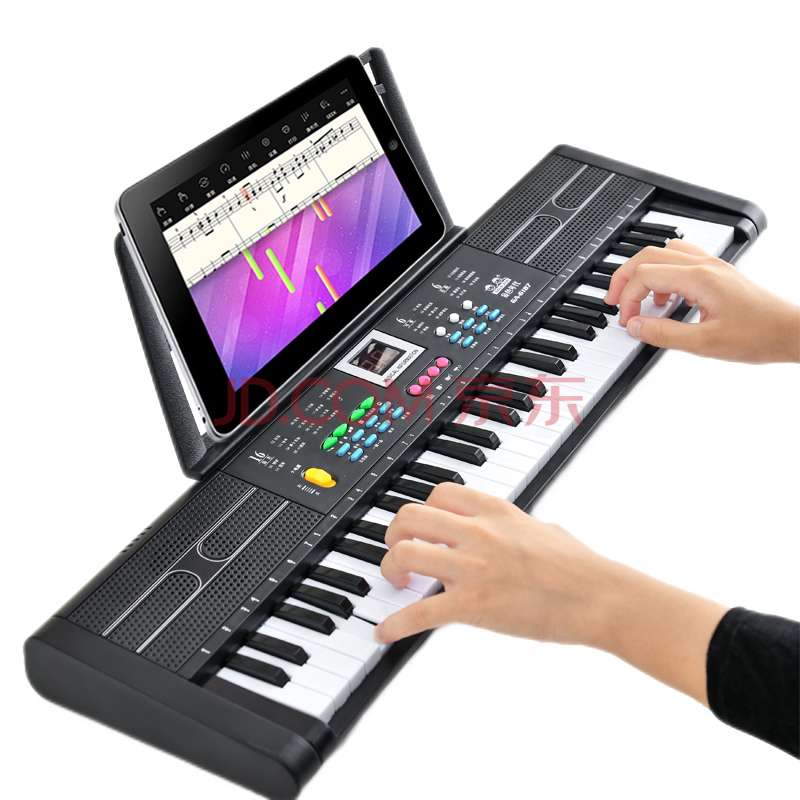 金色年代goldage 61键电子琴成人儿童通用初学者亮灯电子琴乐器 亮灯