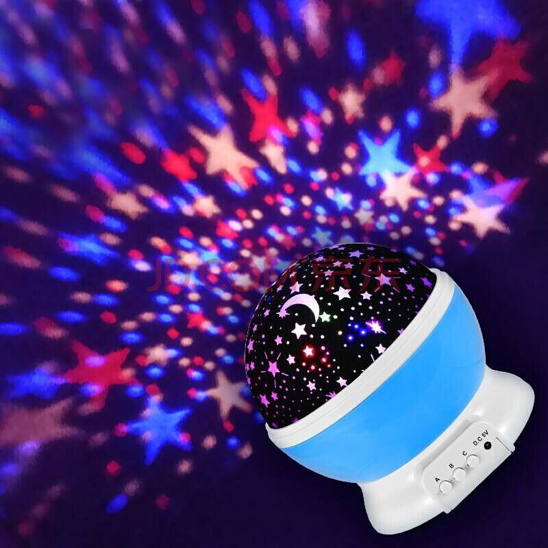 网红投影灯led彩色满天星灯星空梦幻旋转投影灯儿童睡眠投影灯旋转