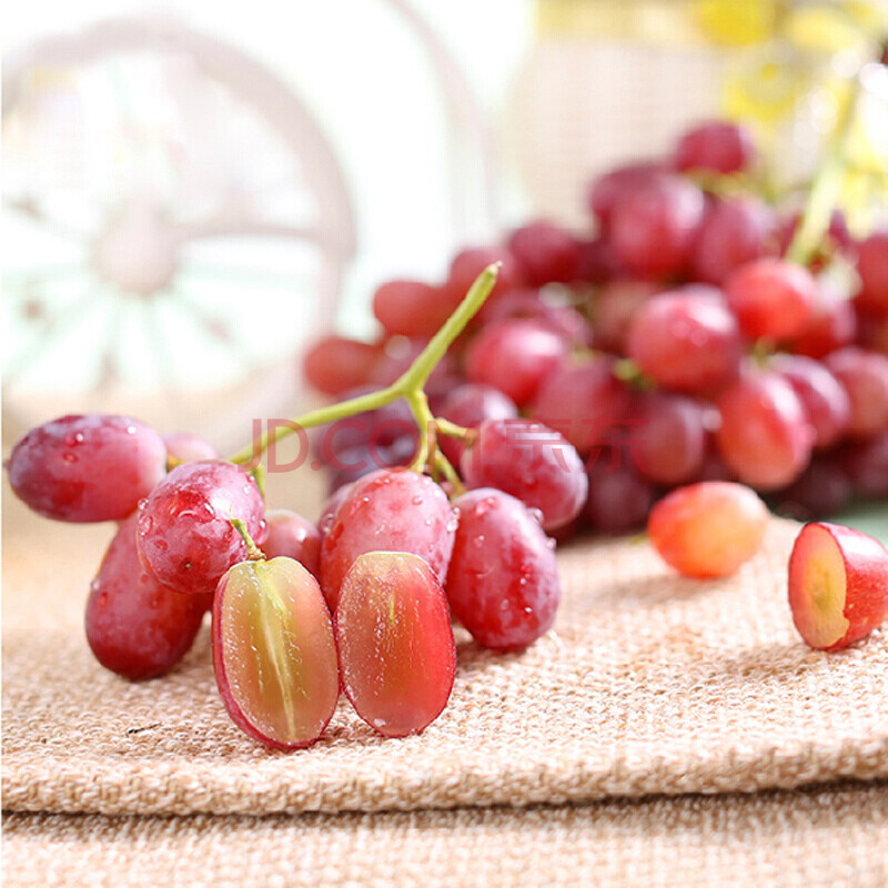 棠鲜生 无籽红提葡萄2斤 新鲜采摘 应季提子葡萄 生鲜鲜果 1kg