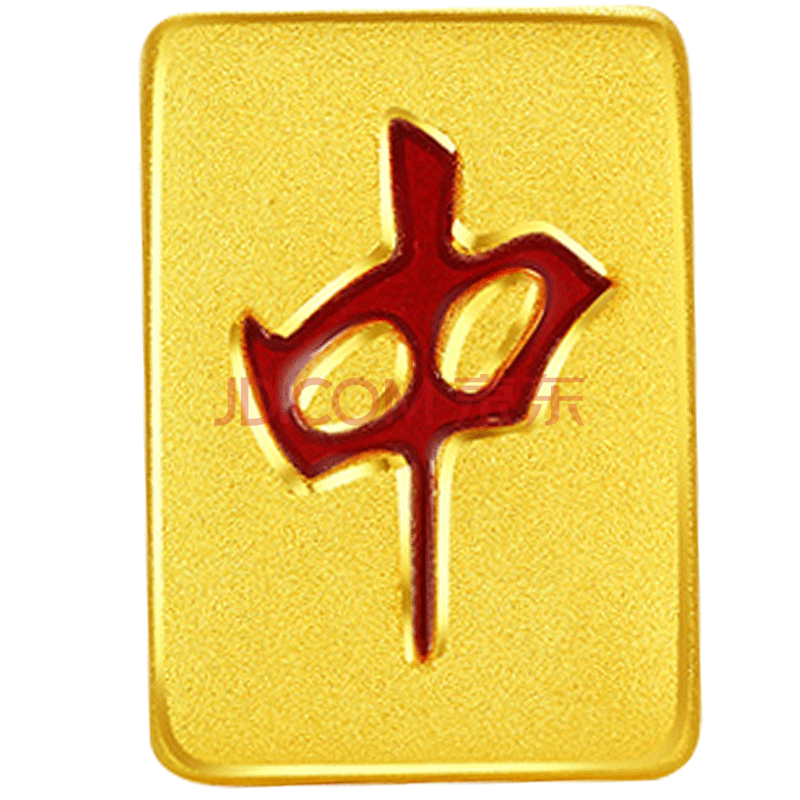 618活动 玉相伴 麻将黄金男999足金女士戒子本命年发财打麻将手链赢钱