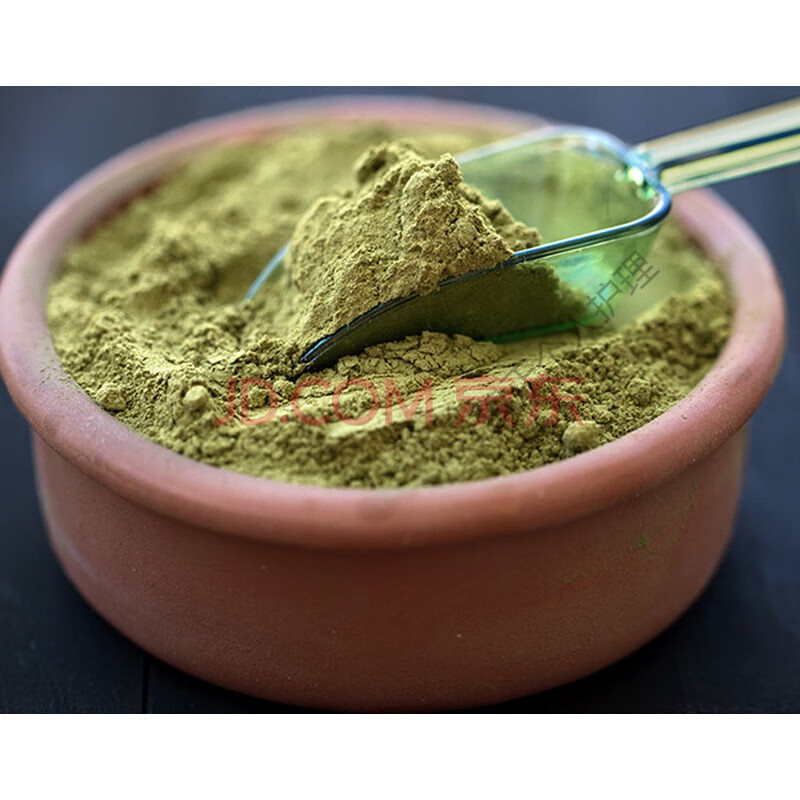 植物中药养发粉天然染发粉染发剂印度指甲草花粉官网遮白发 自然黑