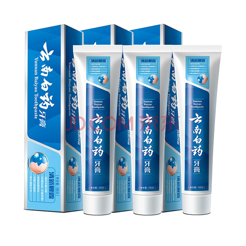 云南白药牙膏益优清新益生菌清新晨露型 150g*3支