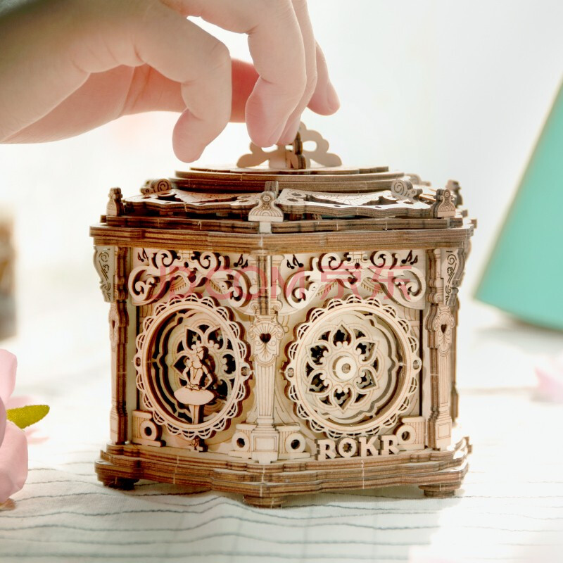 diy手工拼装音乐盒八音盒拼图摆件毕业礼物生日礼物女送女生女友情侣