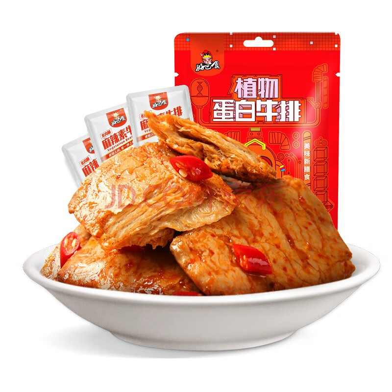 好巴食植物蛋白素牛排麻辣味208g