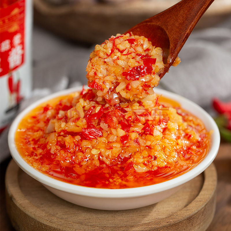 商用剁椒蒜泥蒜蓉酱香辣酱扇贝烤生蚝茄子烧烤调料大蒜火锅蘸料 蒜蓉