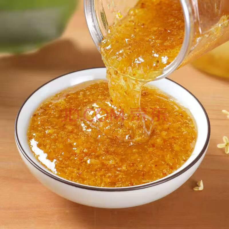 云南食用玫瑰酱玫瑰花酿桂花果酱冰粉用玫瑰汁糖蜂蜜面包馅料 桂花酱