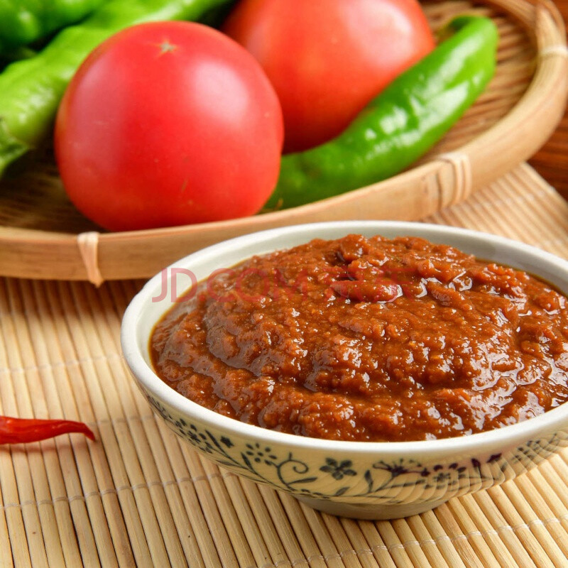 正宗东北大酱黄豆酱无豆瓣大豆农家葱蘸酱拌面酱 500gx3袋【三斤】