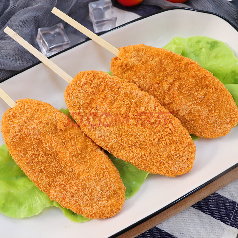 霸王鸡排串裹粉鸡排大串鸡扒大串商用冷冻油炸小吃1kg25串/袋鸡排聚餐