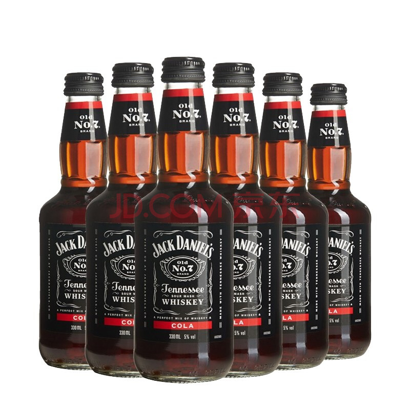 daniel`s)杰克丹尼威士忌预调酒 洋酒 可乐味330ml*6瓶